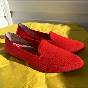 Rothy's lounge loafers in red Sz W10 like new